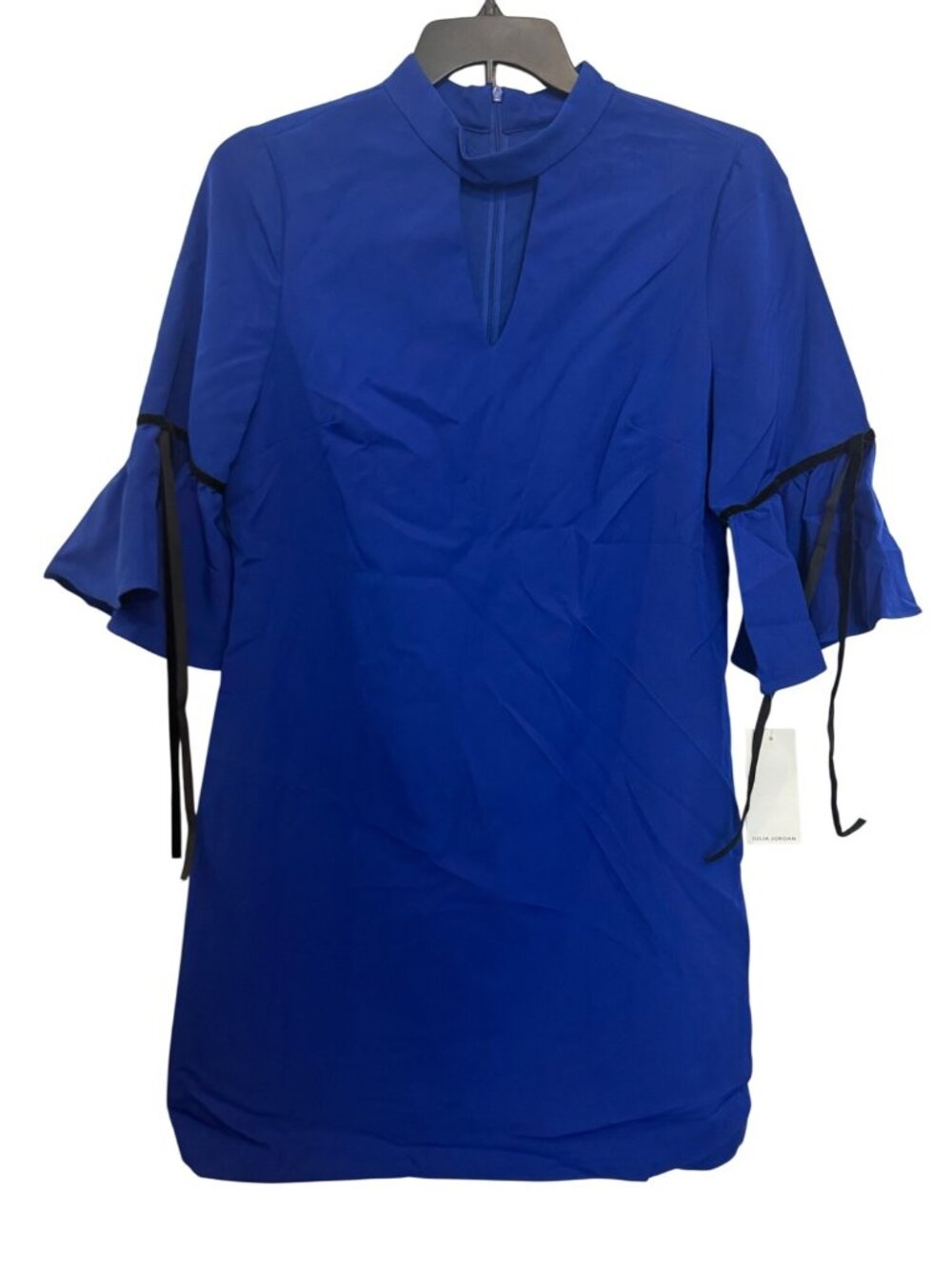 Julia Jordan Royal Blue Ruffle Sleeve Dress Size 14 New With Tags